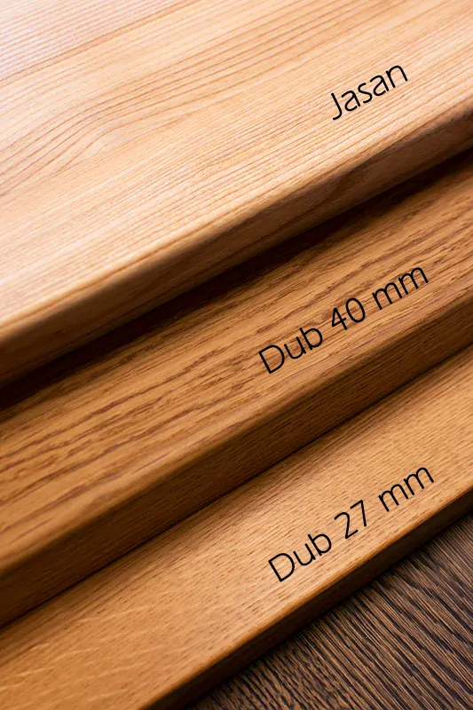 Dubové schodnice 40 mm